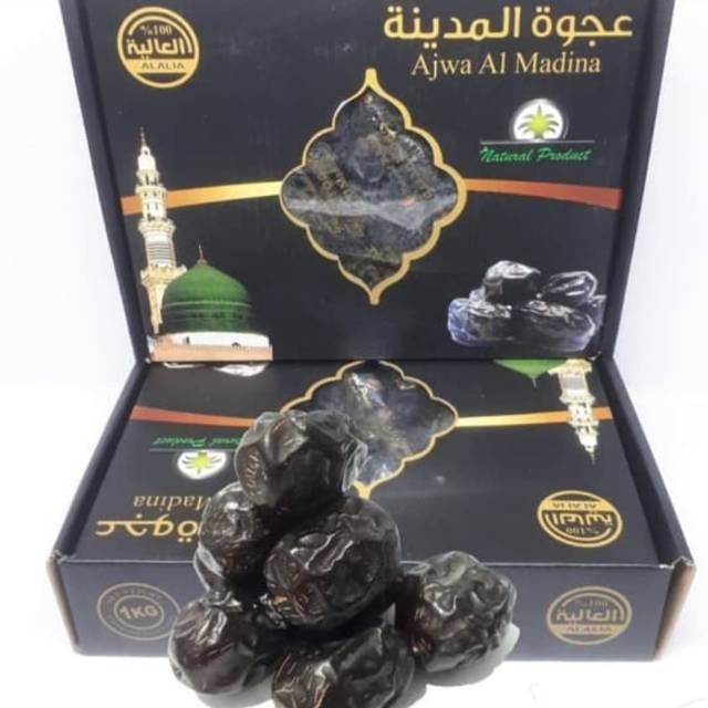 

Kurma Ajwa 1 KG Asli Madina/ Kurma Nabi Ajwa Premium Original Saudi Arabia