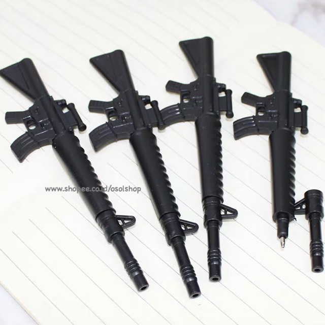 1 LUSIN Pulpen Senjata Pistol / selusin senapan gun pen / grosir pulpen unik lucu murah souvenir