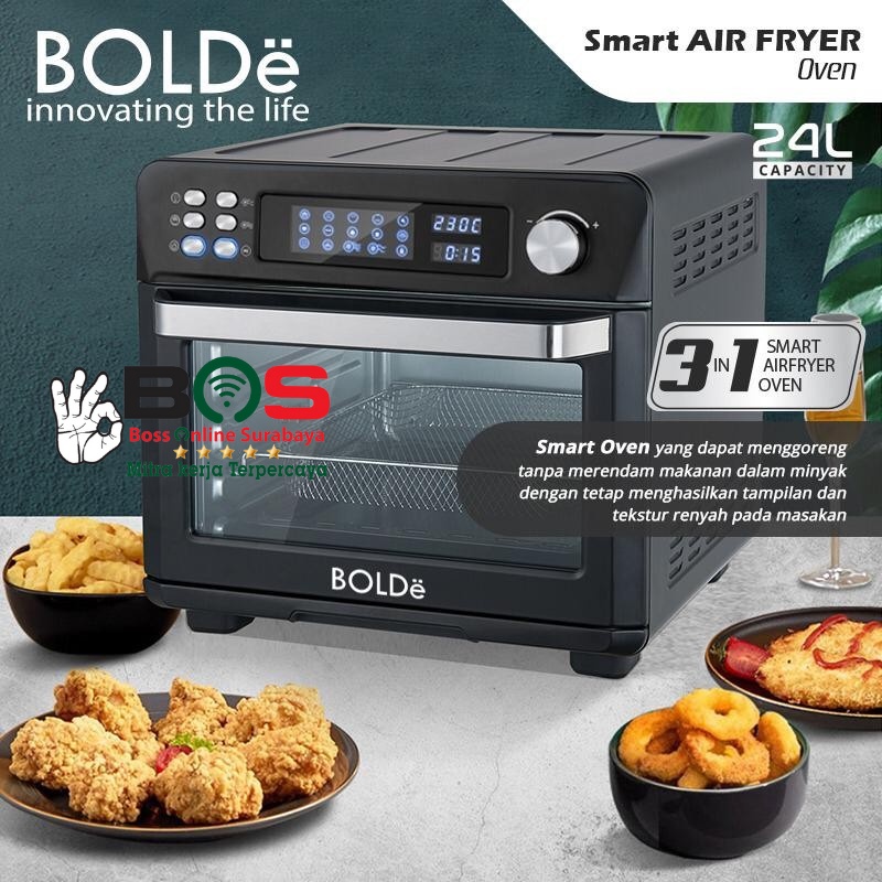 Oven Digital BOLDe Air Fryer Smart Digital 24L Black Diamond Oven