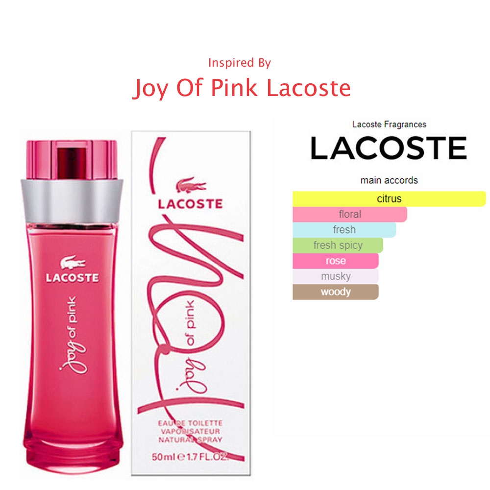Parfum Joy Of Pink Lacoste | Jasmin Parfum Kudus | Toko Parfum Terlengkap di Kudus