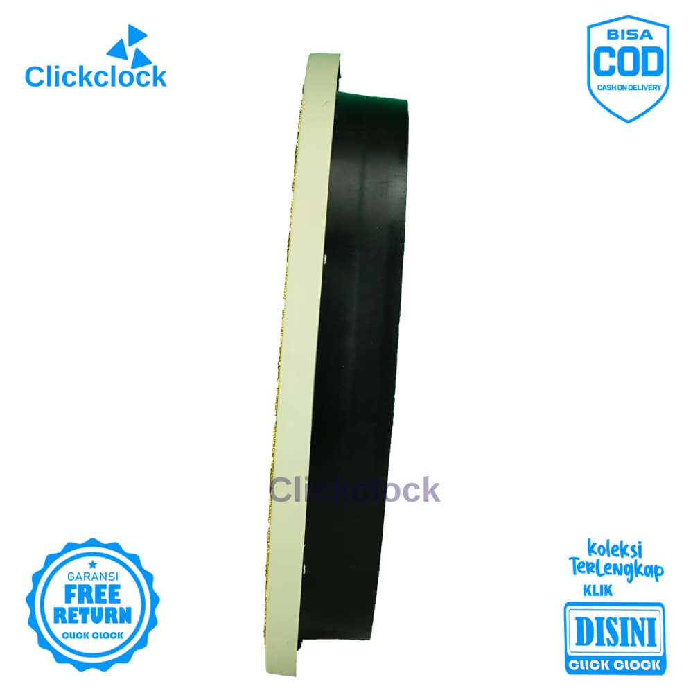 Jam Dinding Analog Nuansa Islam Gold Kaligrafi Nikko NK-3164B Besar Dekorasi Rumah Unik