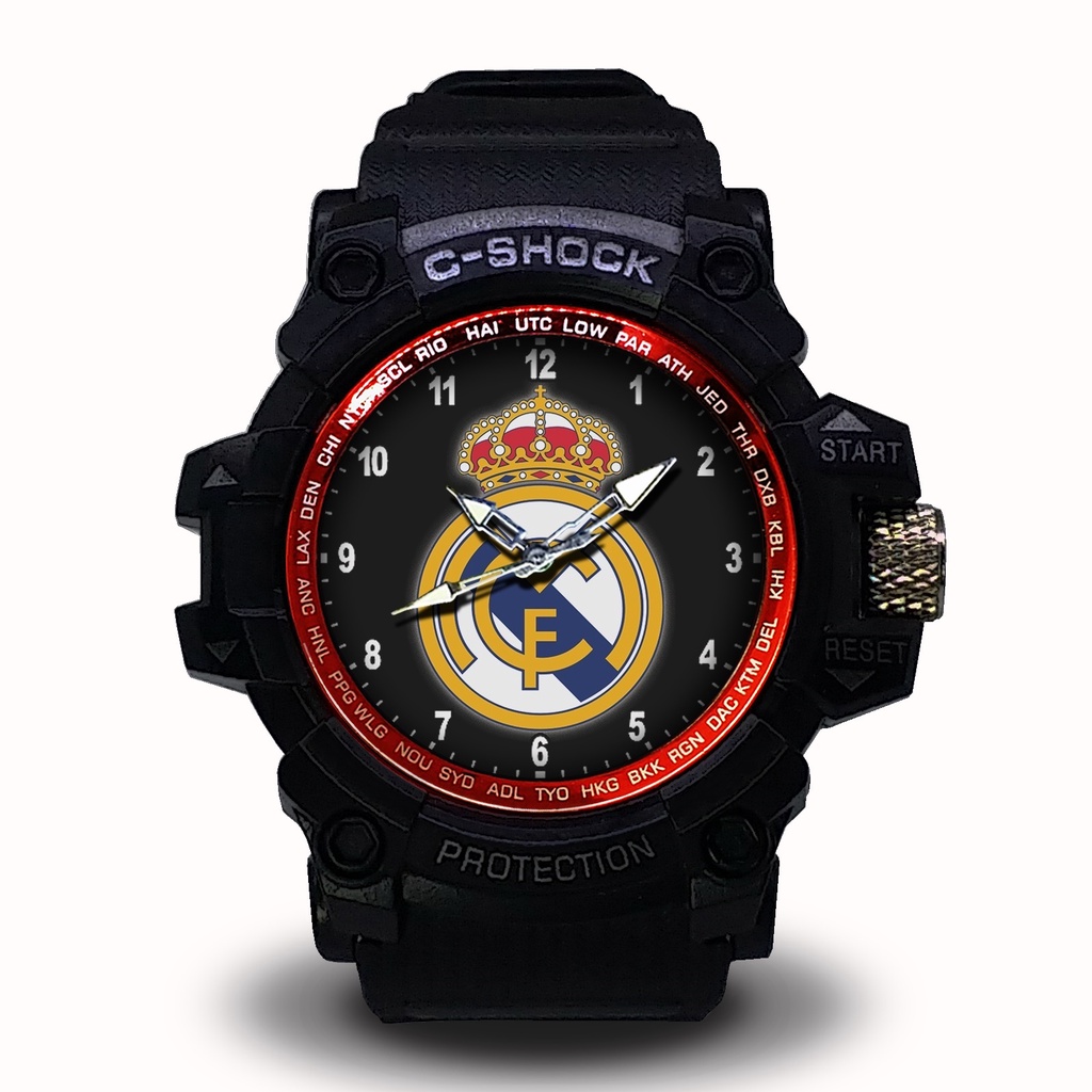 Jam Tangan Real Madrid Outdoor Anti Air #Hitam