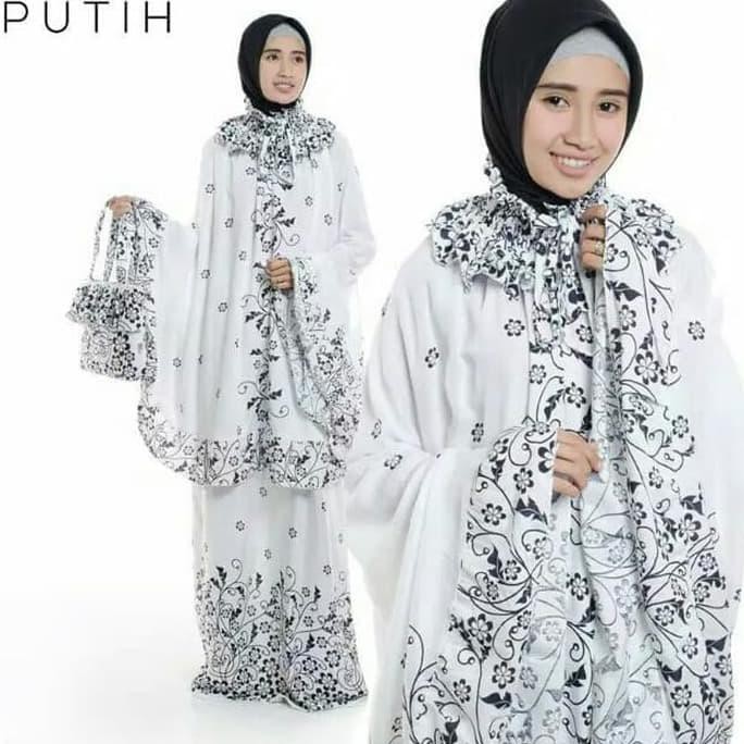 Ori&Terjamin Mukena Tanpa Kepala Dewasa Monocrome / Mukena Dewasa Tanpa Kepala