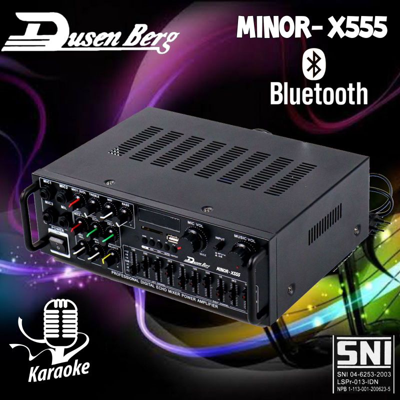 Ampli DUSENBERG MINOR X555 Amplifier Bluetooth Karaoke Smart Tv Youtube