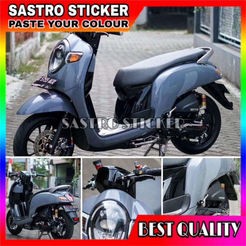 Jual Sticker Skotlet Motor Abu Abu Tua Dark Grey Shopee Indonesia