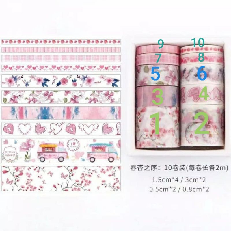 

Washi Tape Pink 1pcs