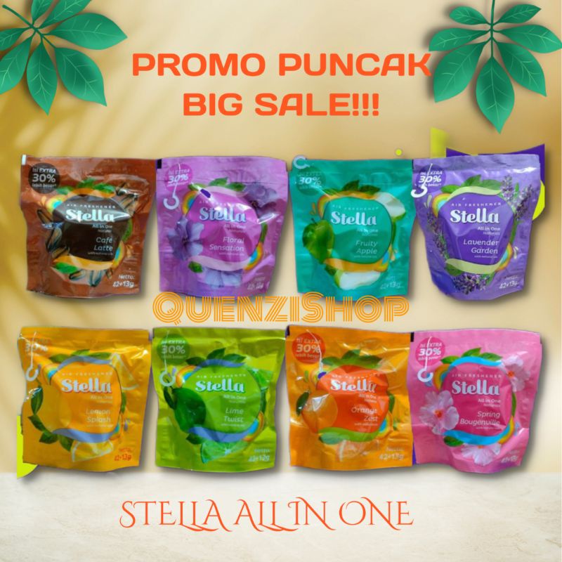 STELLA GANTUNG PENGHARUM RUANGAN - STELLA ALL IN ONE 42gr - Pewangi Ruangan dan Perfum Ruangan