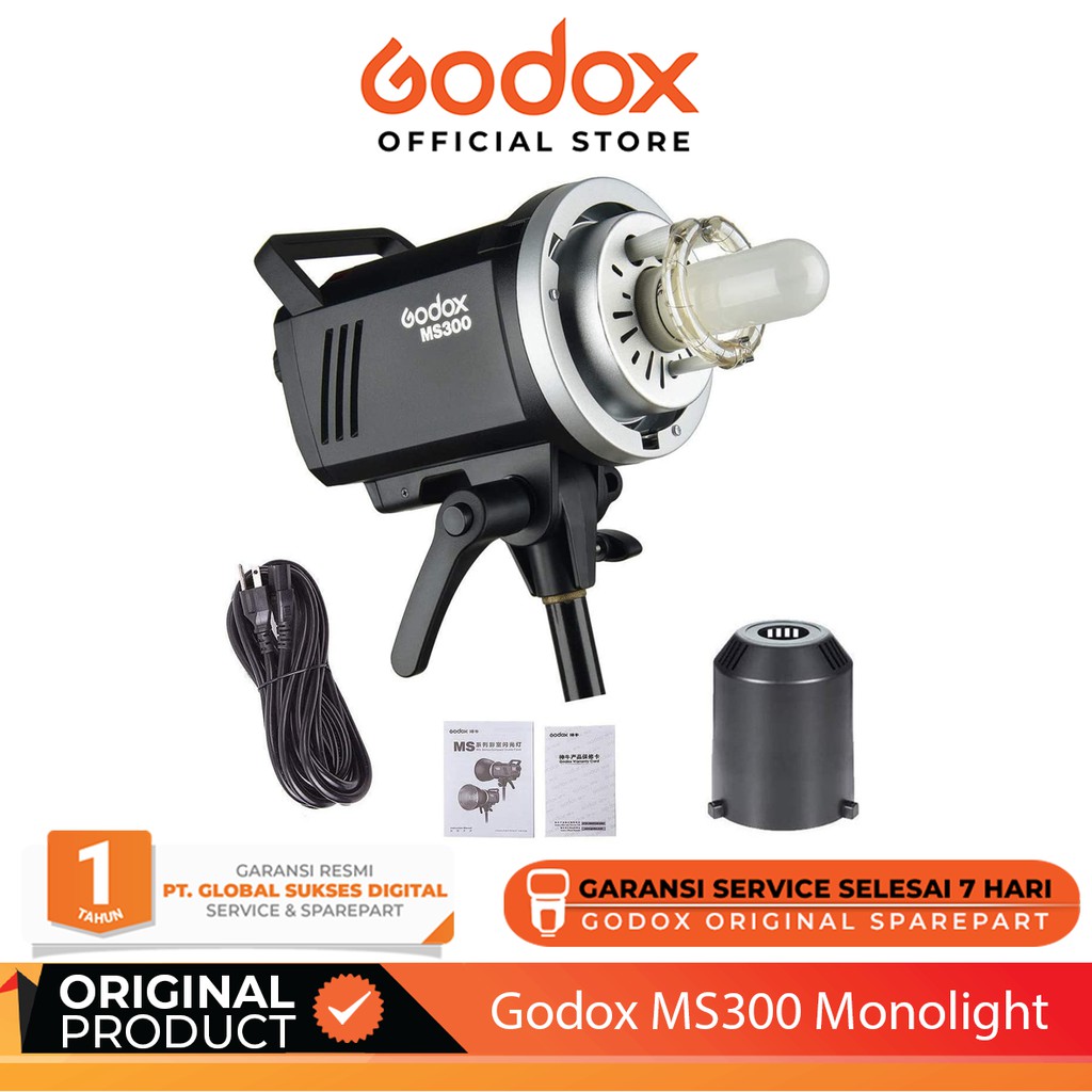 Godox MS300 / Godox MS 300 Monolight | Shopee Indonesia