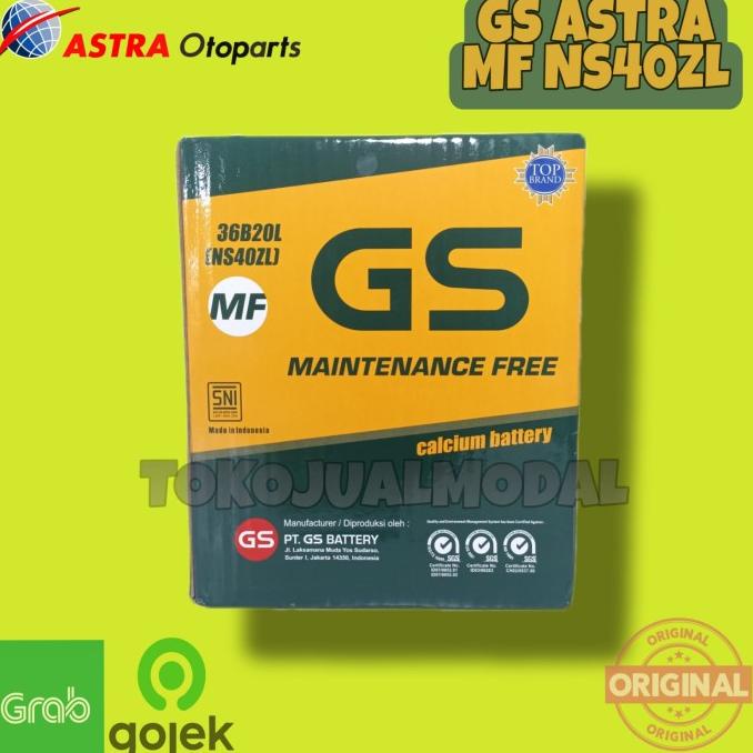 Aki Mobil Toyota Agya Ns40Zl / 36B20L Gs Astra Aki Kering Ahyiseller