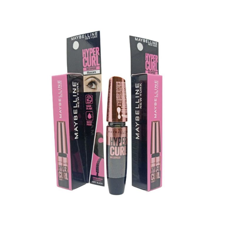 MASCARA MAYBELLINE NEW YORK/MAYBELLINE HYPERCURL WATERPROOF/BPOM