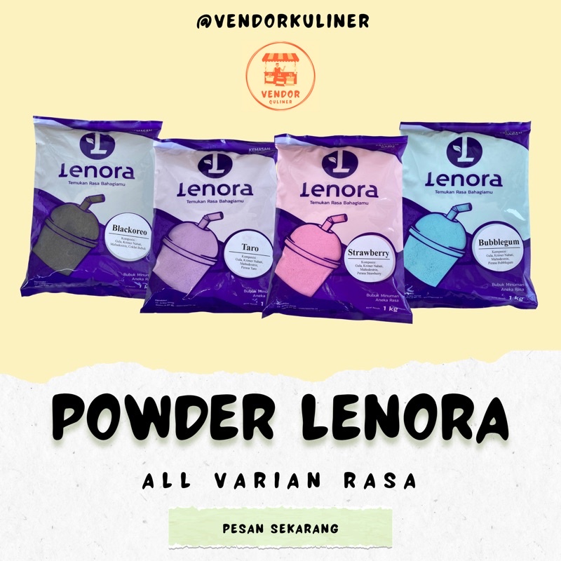 

Lenora Powder/Bubuk Minuman Kekinian All Varian Rasa