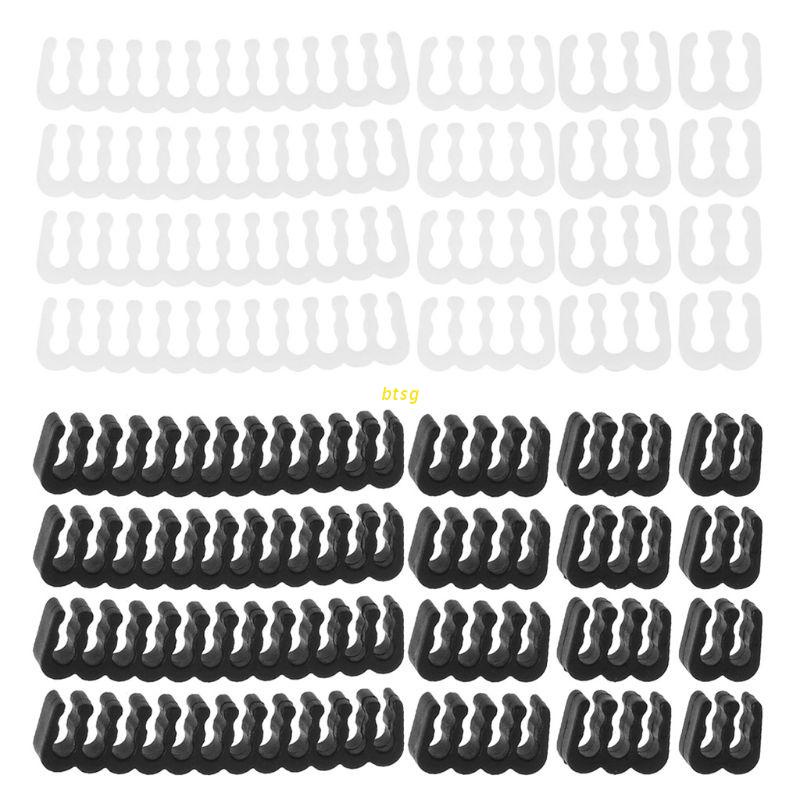 btsg 16Pcs/Set PP Cables Comb/Clamp/Clip/Organizer/Dresser for 2.5-3.2mm PC Power Cables Wiring 4/6/24 Pin Computer Cable Manager
