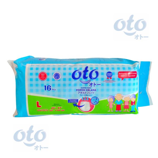 celana - pants, popok, popok dewasa,  RAK - OTO Diapers PANTS Popok Dewasa model Celana ukuran L - isi 16 pcs x 6 Dus