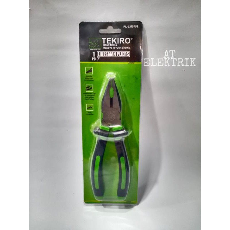 Tang Kombinasi Tekiro / Linesman Pliers  7&quot;(inc) / ( PL - LM0758 )