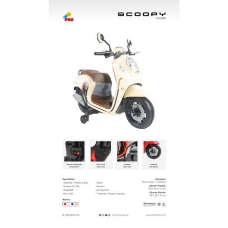 Motir Aki Anak, Scoopy Lisensi