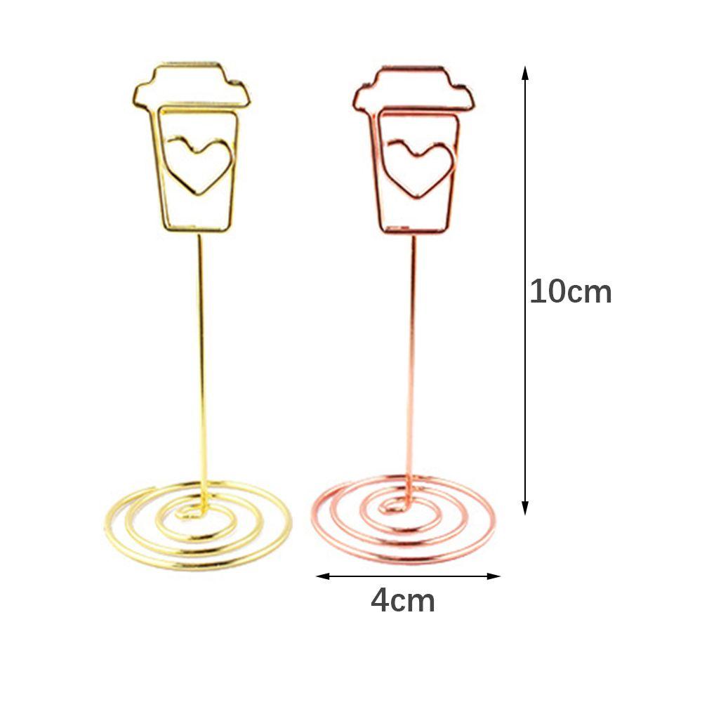 Solighter Klip Holder Kartufoto Warna Metalik Untuk Dekorasi Meja Pesta Pernikahan