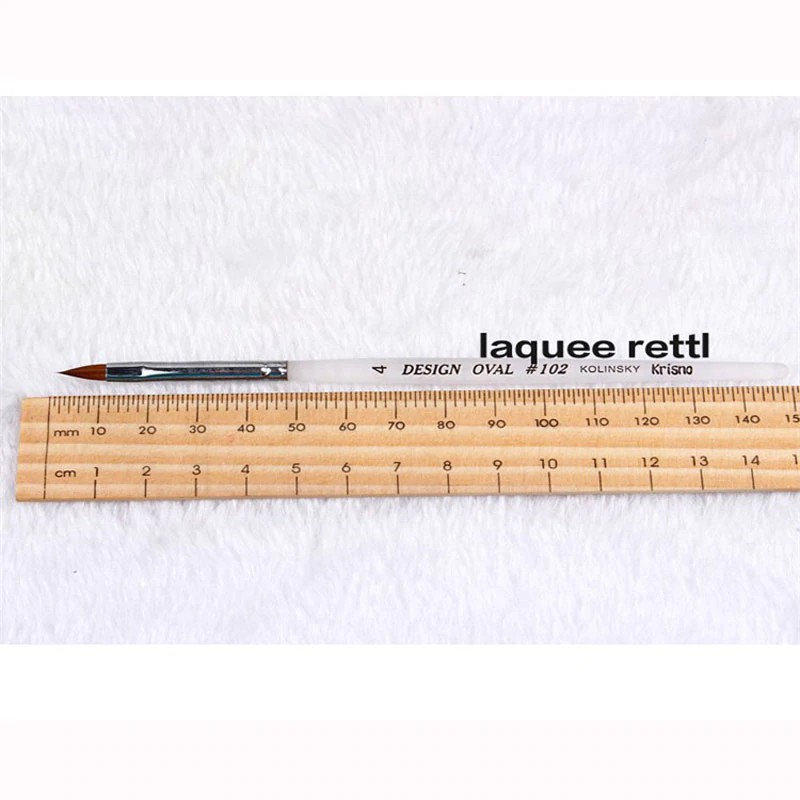 ASLI IMPORT 1PCS kolinsky Acrylic Powder Liquid Nail Art Brushes Pen Nail Brush UV Gel Drawing