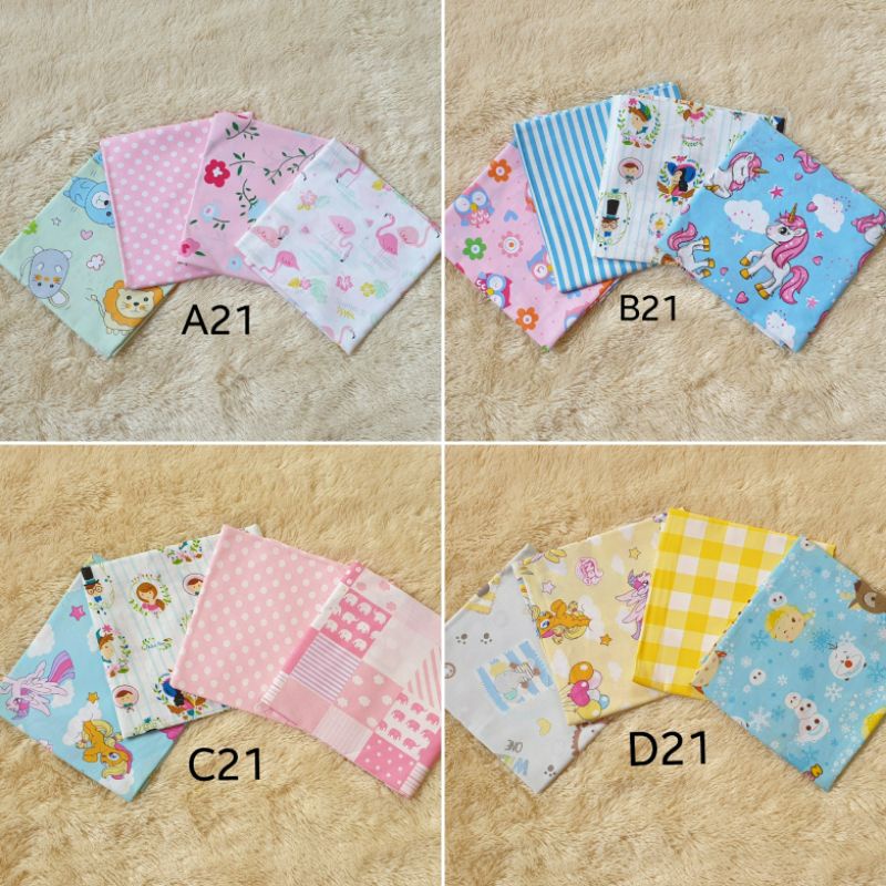 PAKET KAIN PERCA 50X100 KAIN SPREI KATUN LOKAL