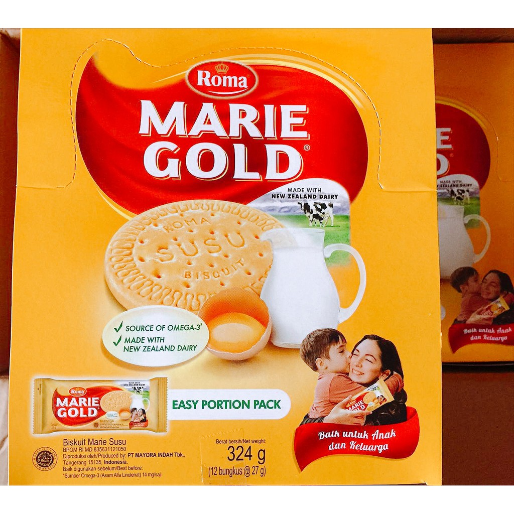 

Biskuit Roma Marie Gold I Per Box 324 gr