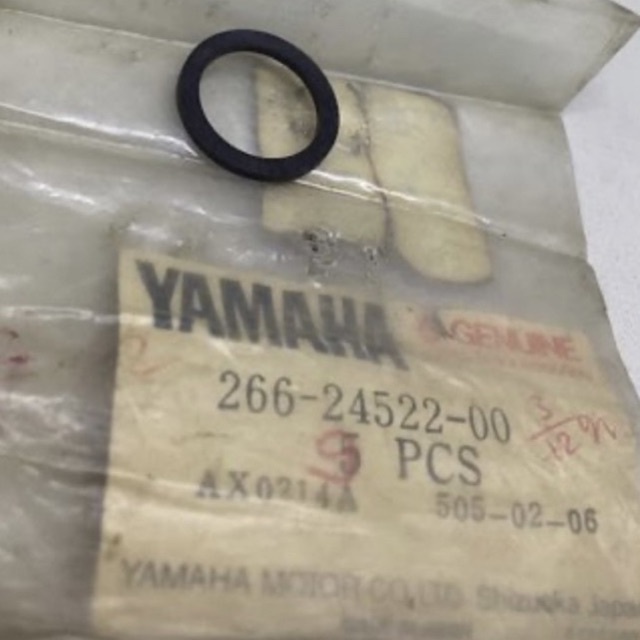 COD Karet Oring Tutup Kran Bensin Bagian Bawah 5pcs YAMAHA V75 - V80 ORIGINAL asli 266-24522-00