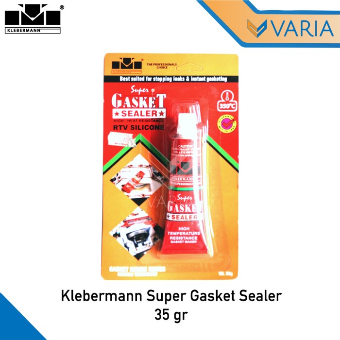 Klebermann Super Gasket Sealer 35 gr High Temp RTV Silicone Red Merah