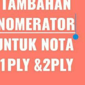 

Paling Dicari|LR11|Tambah Nomerator Untuk Nota 1ply & 2ply
