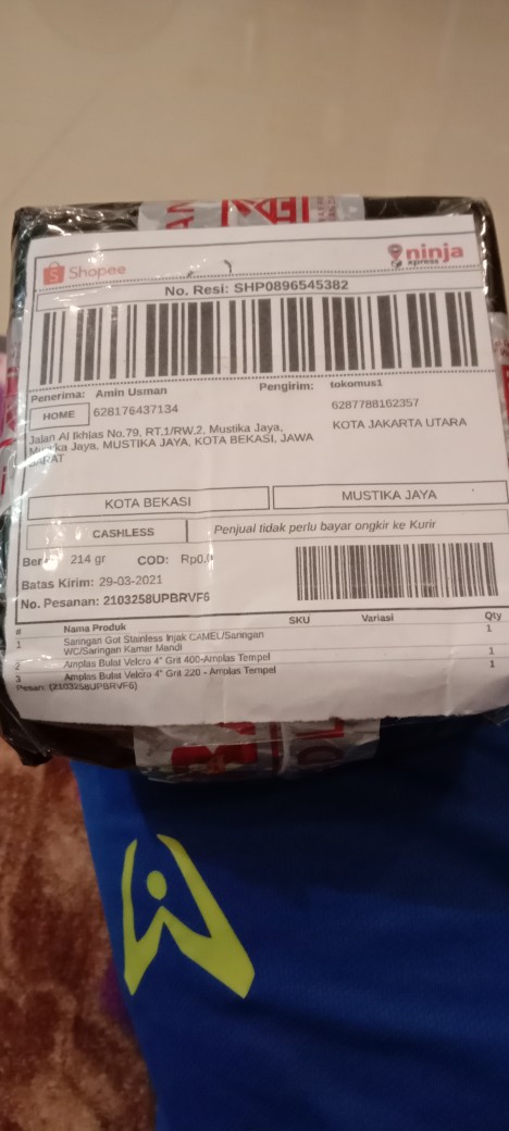 Amplas Bulat Velcro 4 Grit 400-amplas Tempel