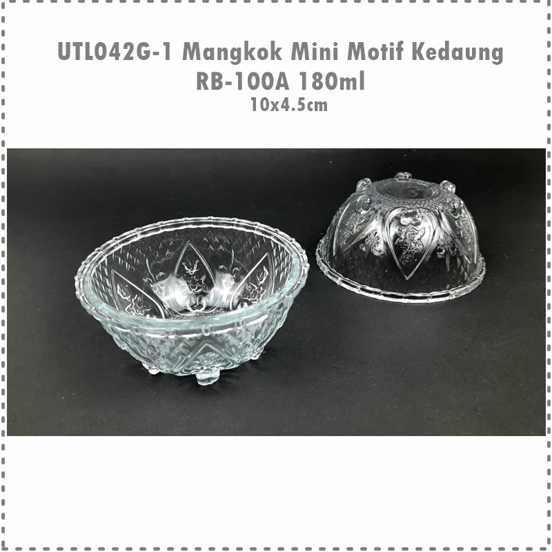 [6pcs] Set Mangkok Mini Motif RB-100A KEDAUNG Uk. 10cm