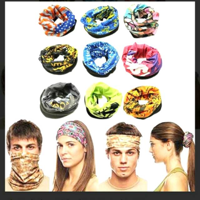 MASKER BAFF / BANDANA MOTIF BAGUS UNTUK WANITA DAN PRIA