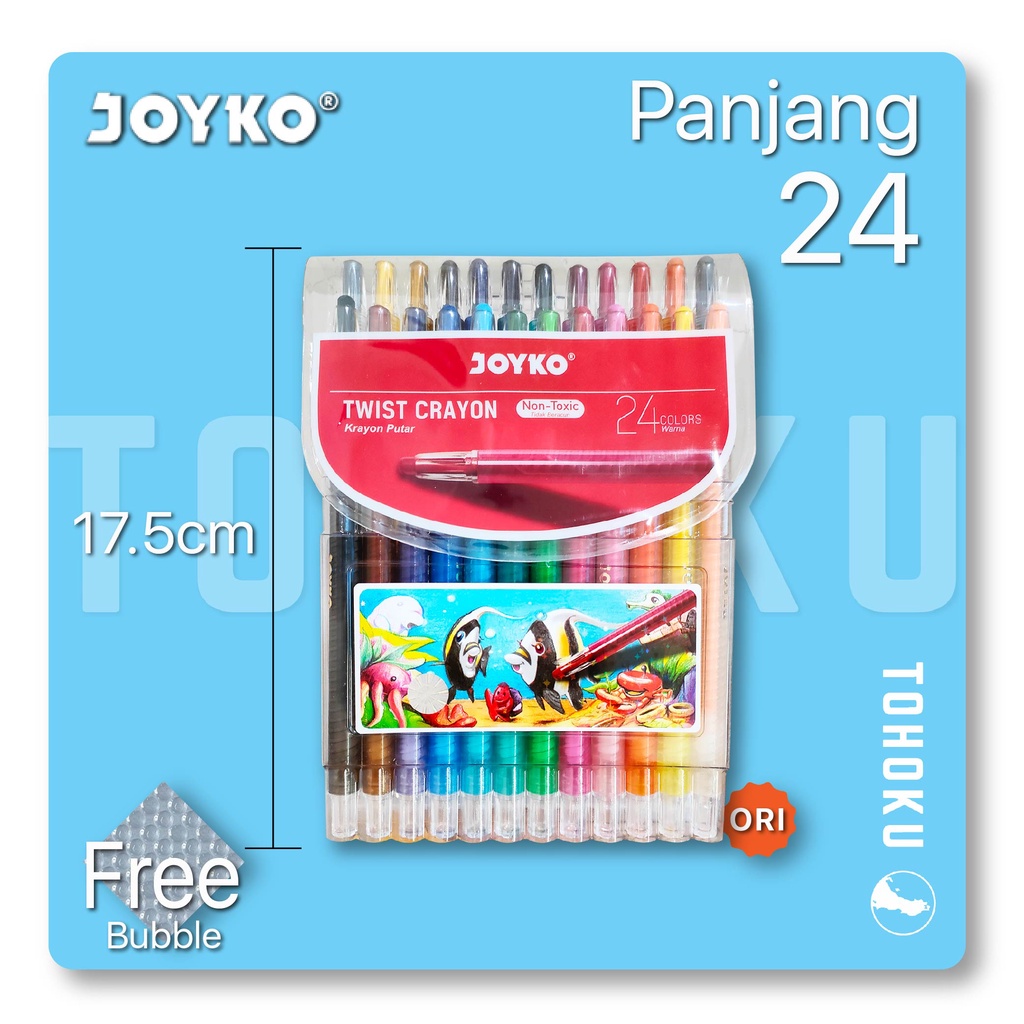 

Crayon Putar Titi 24 Warna / Twist Crayon 24