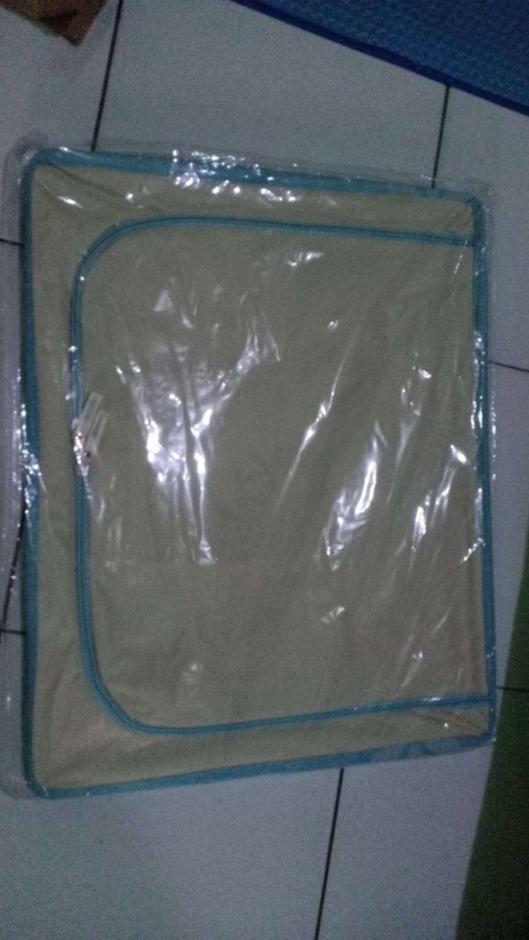 Storage Box Frame Baja Double Zipper Storage Bag Tempat Pakaian M74