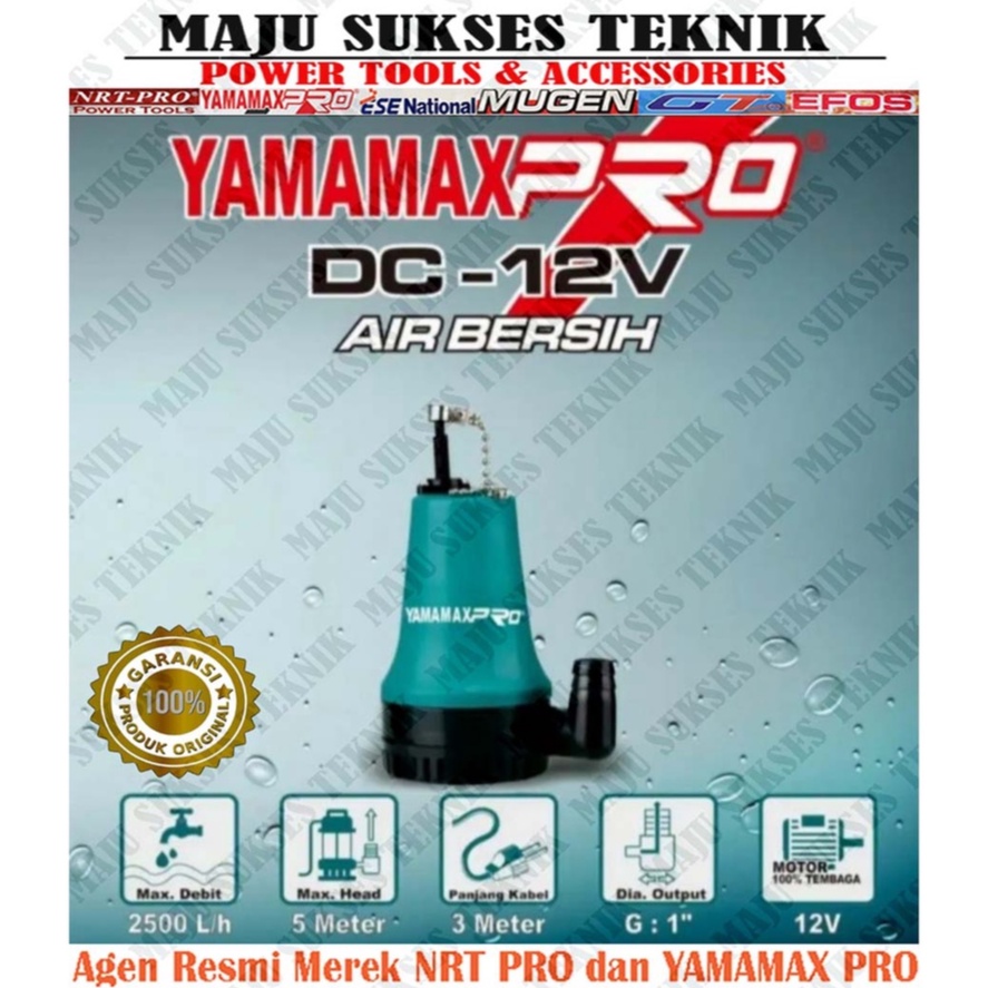 YAMAMAX PRO DC 12 V Pompa Celup Air Bersih / DC Submersible Pump