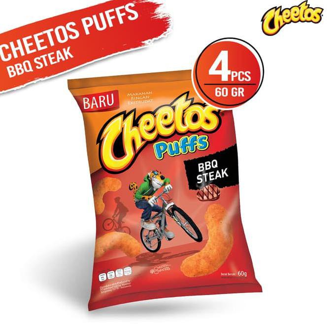 

DISKON! Cheetos Puffs BBQ Steak 60 Gr - 4 Pcs