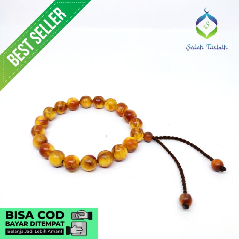 Gelang Kayu Pinus Size 8mm, Model Benang Serut Dan Benang Karet_Gelang Pria Dan Wanita