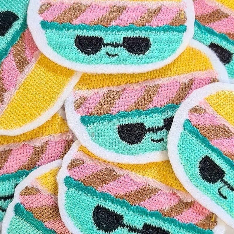 Patch Bordir Macaron