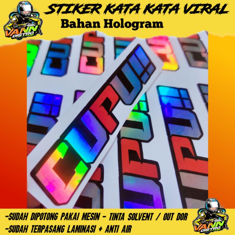 STIKER CUPU!!