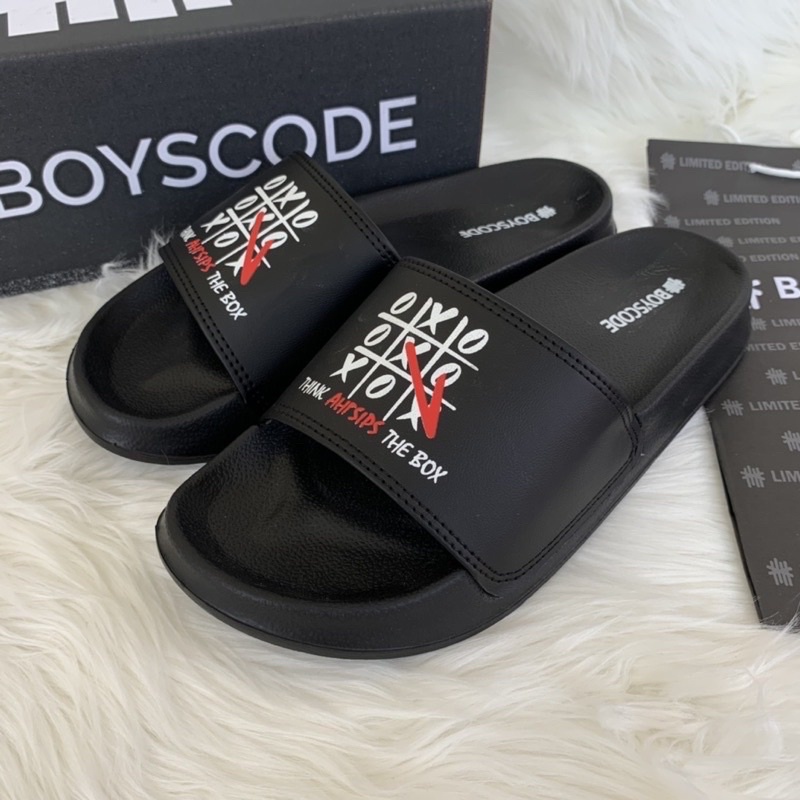 Sandal Slop Pria Wanita BOYSCODE X O X TYPE 12 / Sendal Flip Flop Vans Murah Berkualitas