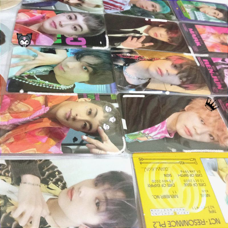 photocard nct lenti renjun chenle haechan id kun uc mark taeil mark bene sgs 2022 jisung mixtape mar