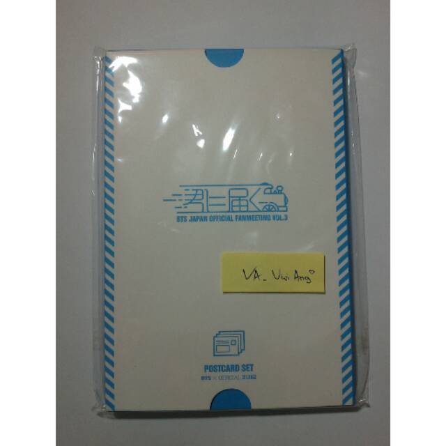 BTS 3rd FM Japan Postcard unsealed JIN/JHOPE/RM