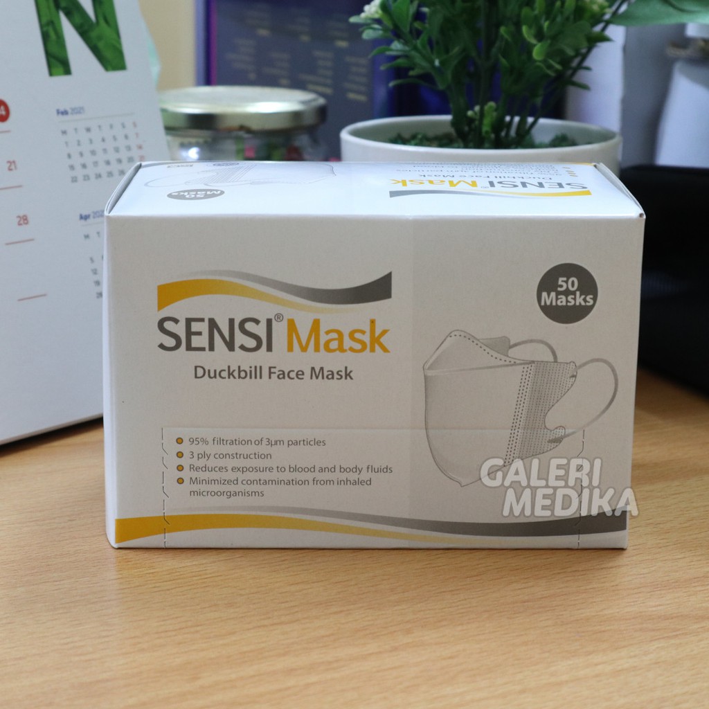 Sensi Mask / Masker Duckbill 3 ply Isi 50 pcs