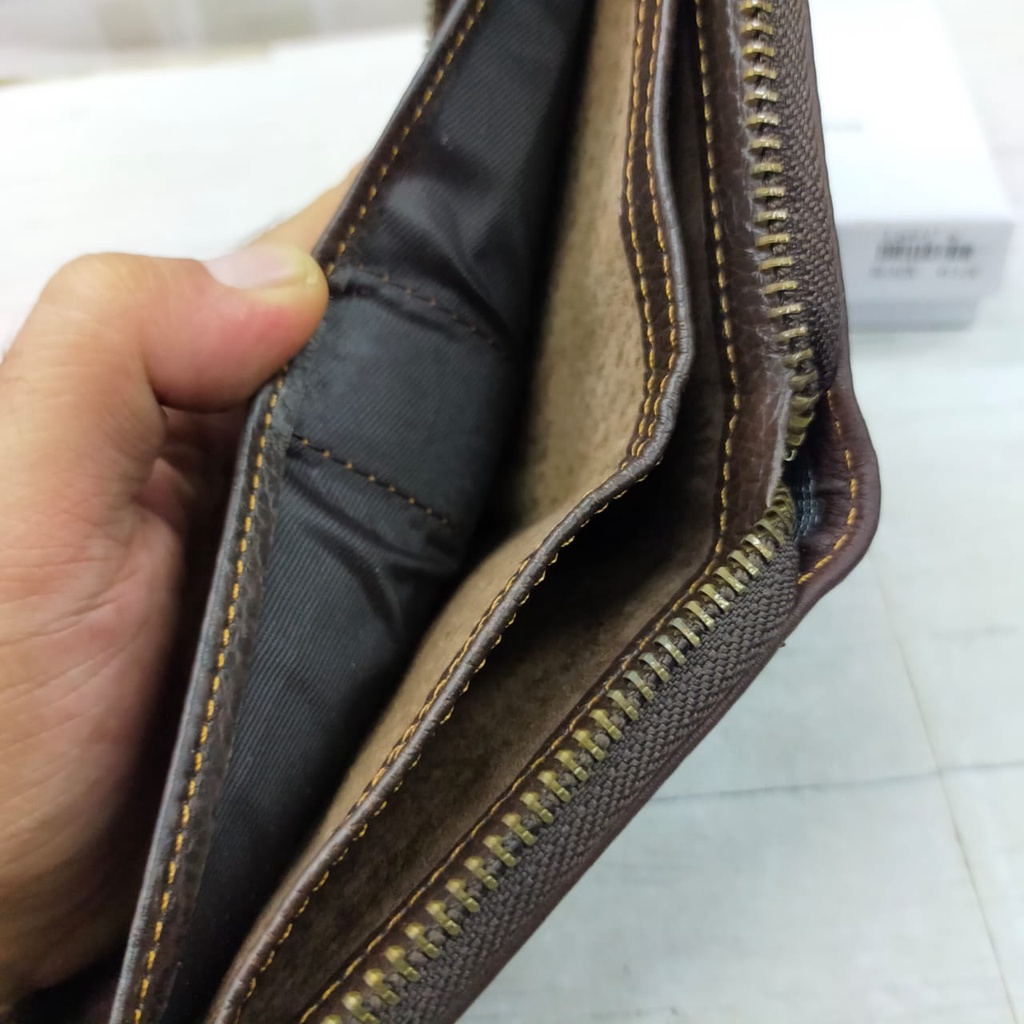 DOMPET KULIT ASLI RESLETING KELILING