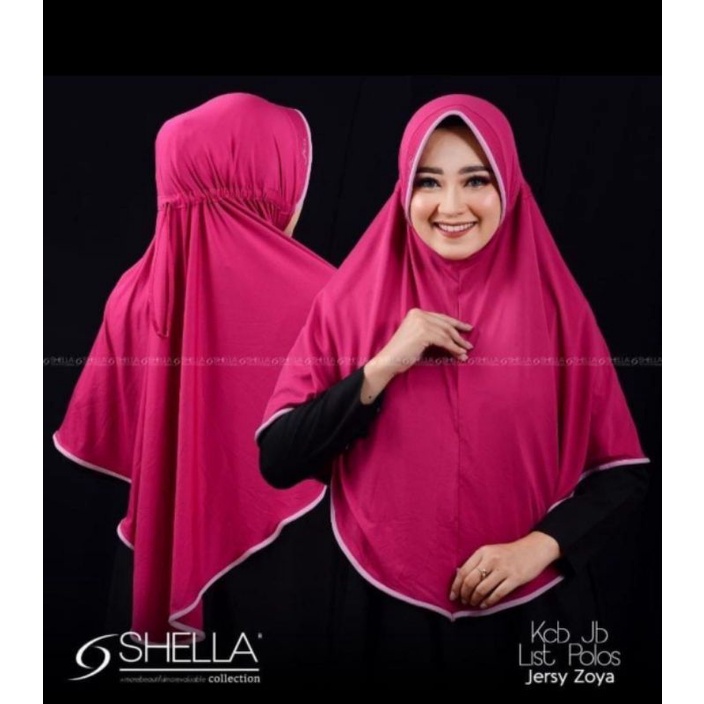 HIJAB INSTANT JERSEY kcb list serut belakang TERMURAH