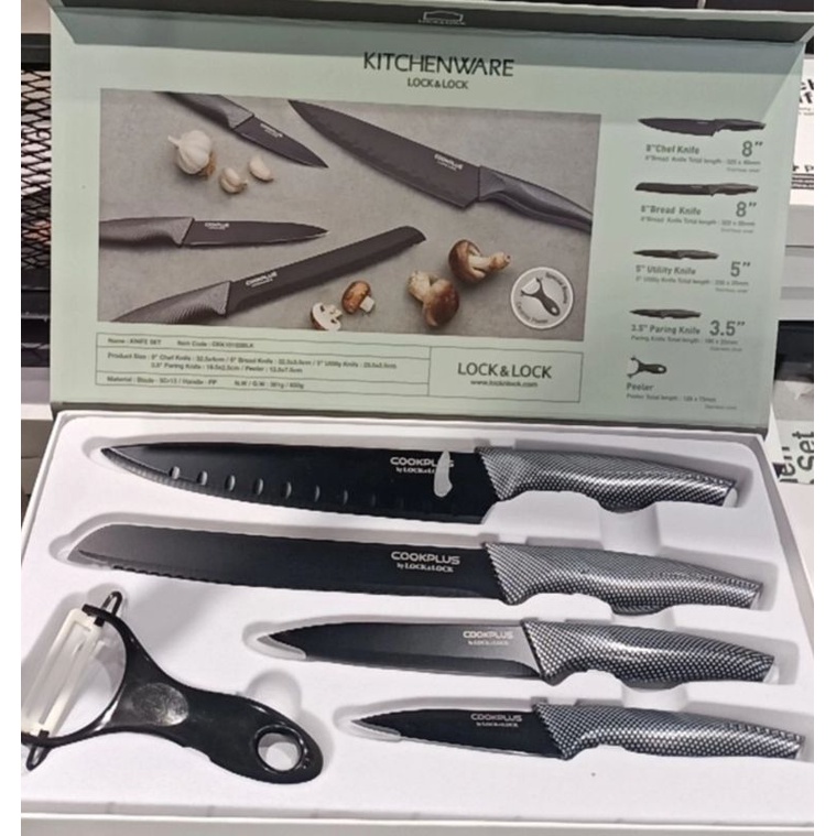 KNIFE SET 5 LOCK & LOCK