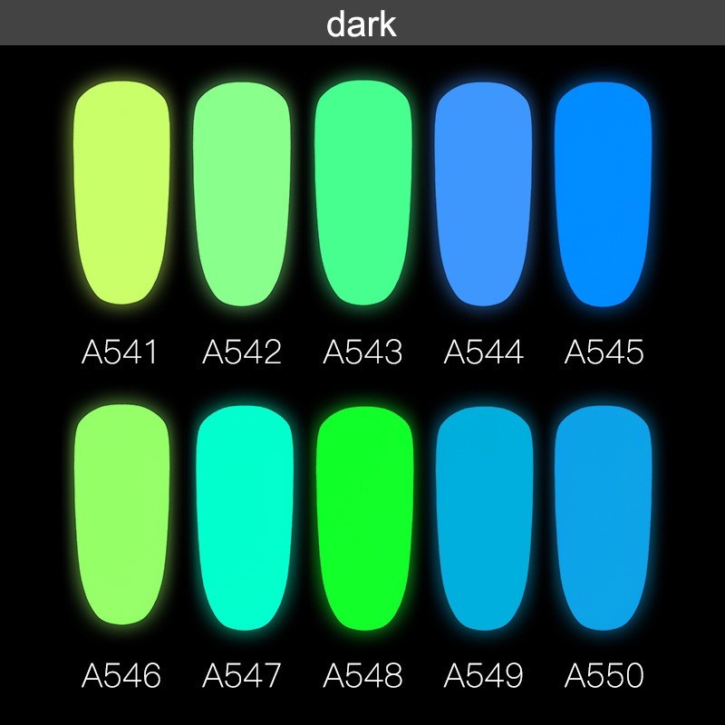 ROSALIND GLOW IN THE DARK SERIES 7ml / KUTEK NYALA TERANG DALAM GELAP