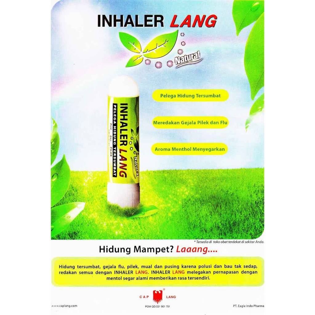 Willsen Pelega Hidung Tersumbat INHALER Cap Lang