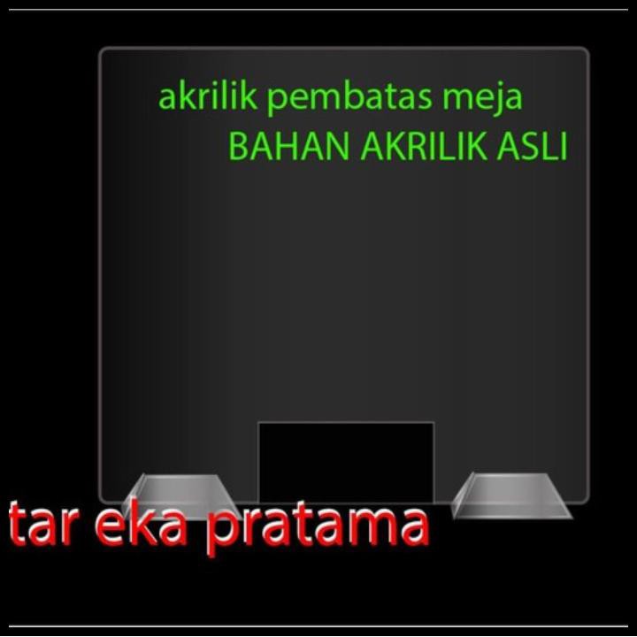 

Akrilik Pembatas Meja Kantor Clear (Uk 100X60)(3Mm)