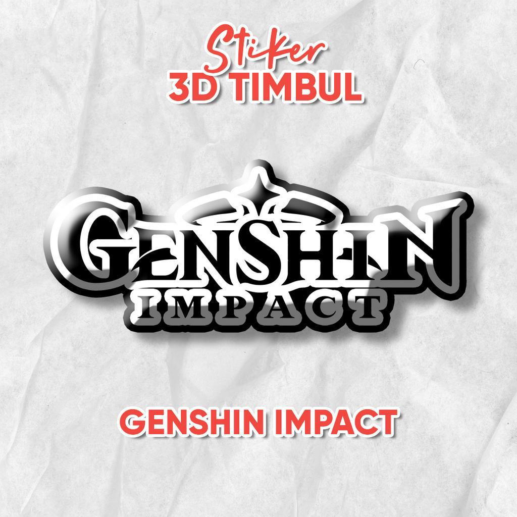 

Stiker Emblem 3D Genshin Impact Logo / Stiker Anime Gaming Resin