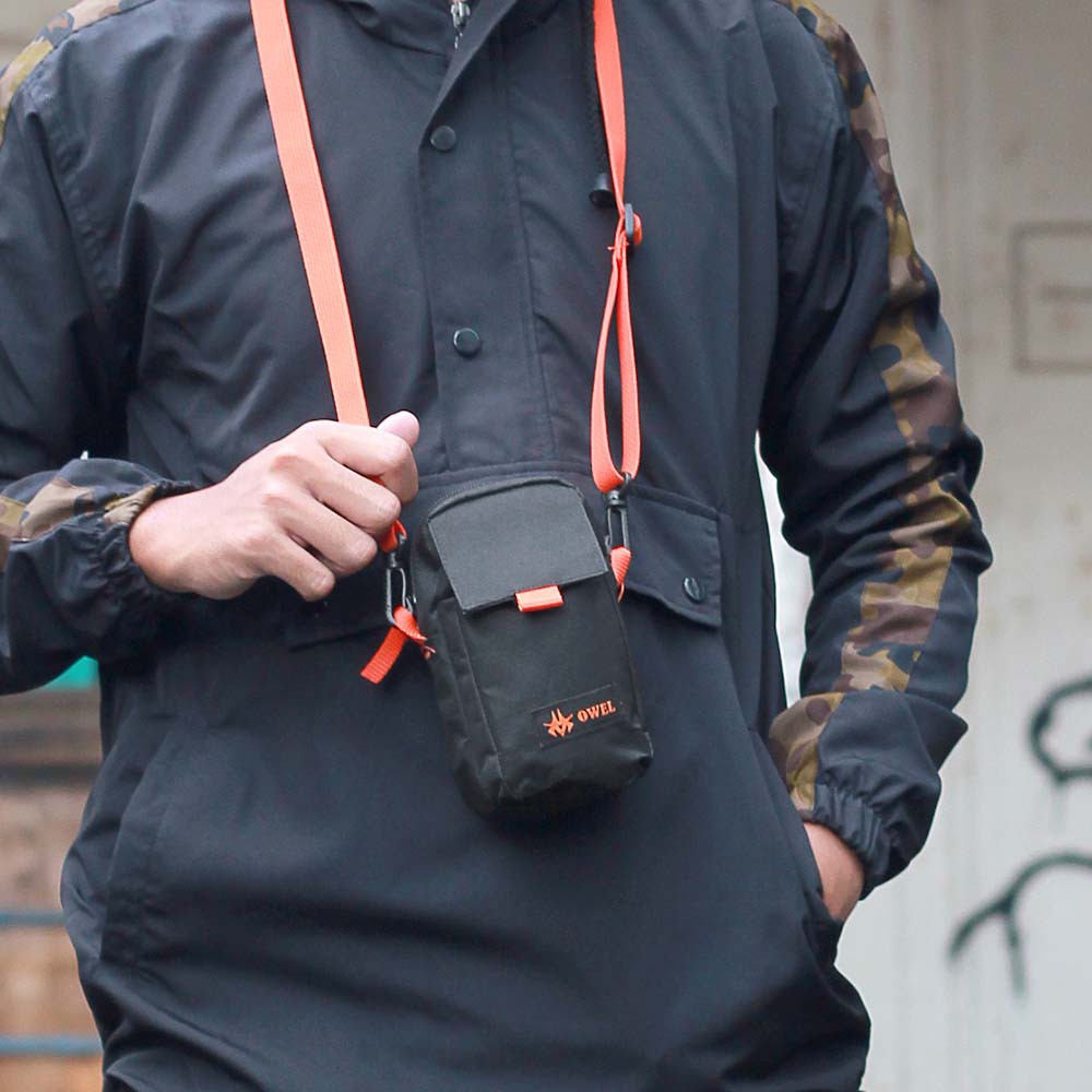 TERBARU Hanging Wallet Pria Distro Dompet HP Kartu ID Card Tas Gantung Leher Mini Terbaru