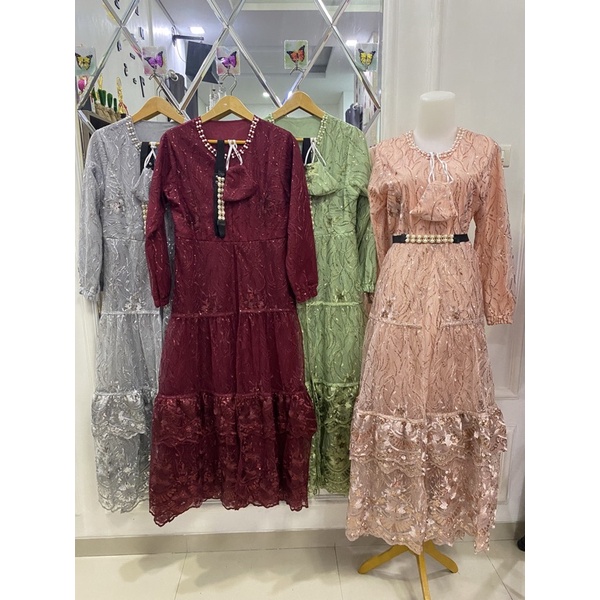 dress brukat || dress premium || gamis brukat || gamis premium || dress pesta || gamis pesta || baju