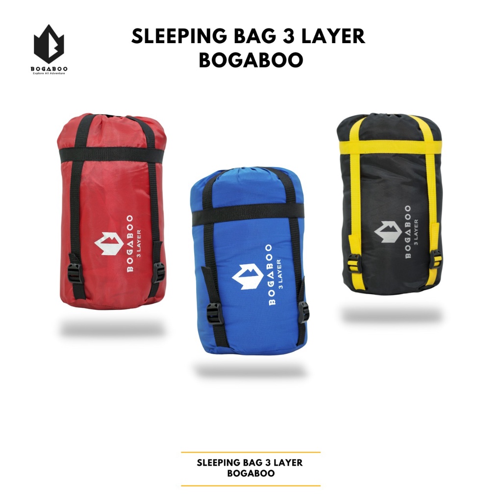 Sleeping Bag 3 Layer BOGABOO  - SB 3 Layer - Kantong Tidur Kompres SISTEM